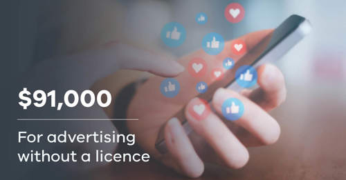 Penalties of $91,000 for Queensland business and director who advertised unlicensed