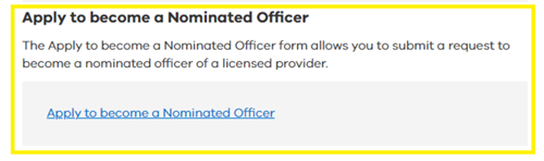 Apply to become a nominated officer